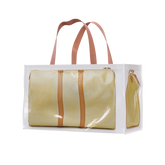TITA ELVIE duffle Grocery Bag, yellow  canvas, large